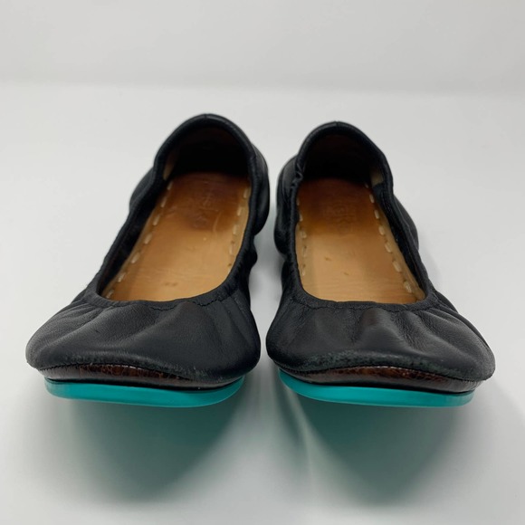 Tieks by Gavrieli Matte Black Ballerina The Ballet Flats Shoes Leather Size US 7 - Picture 2 of 8